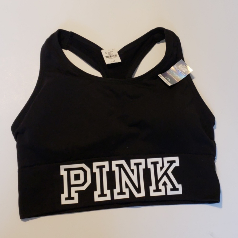 Pink Victoria's Secret ultimate sports bra - Picture 2 of 8